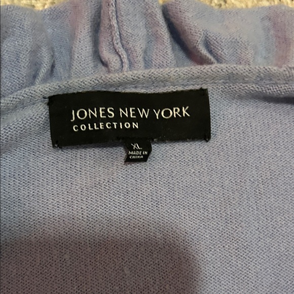 Chico's Light Blue Ruffled Cardigan - Picture 2 of 4